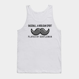 Funny Baseball And Moustache Design Tank Top